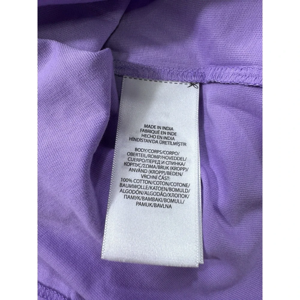 Polo Ralph Lauren Mens 2XB Purple Crew Neck T-Shirt Logo Cotton Big & Tall Tee